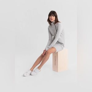 Marcella NYC | Alani Sweatshirt Dress | Light Gray | size S